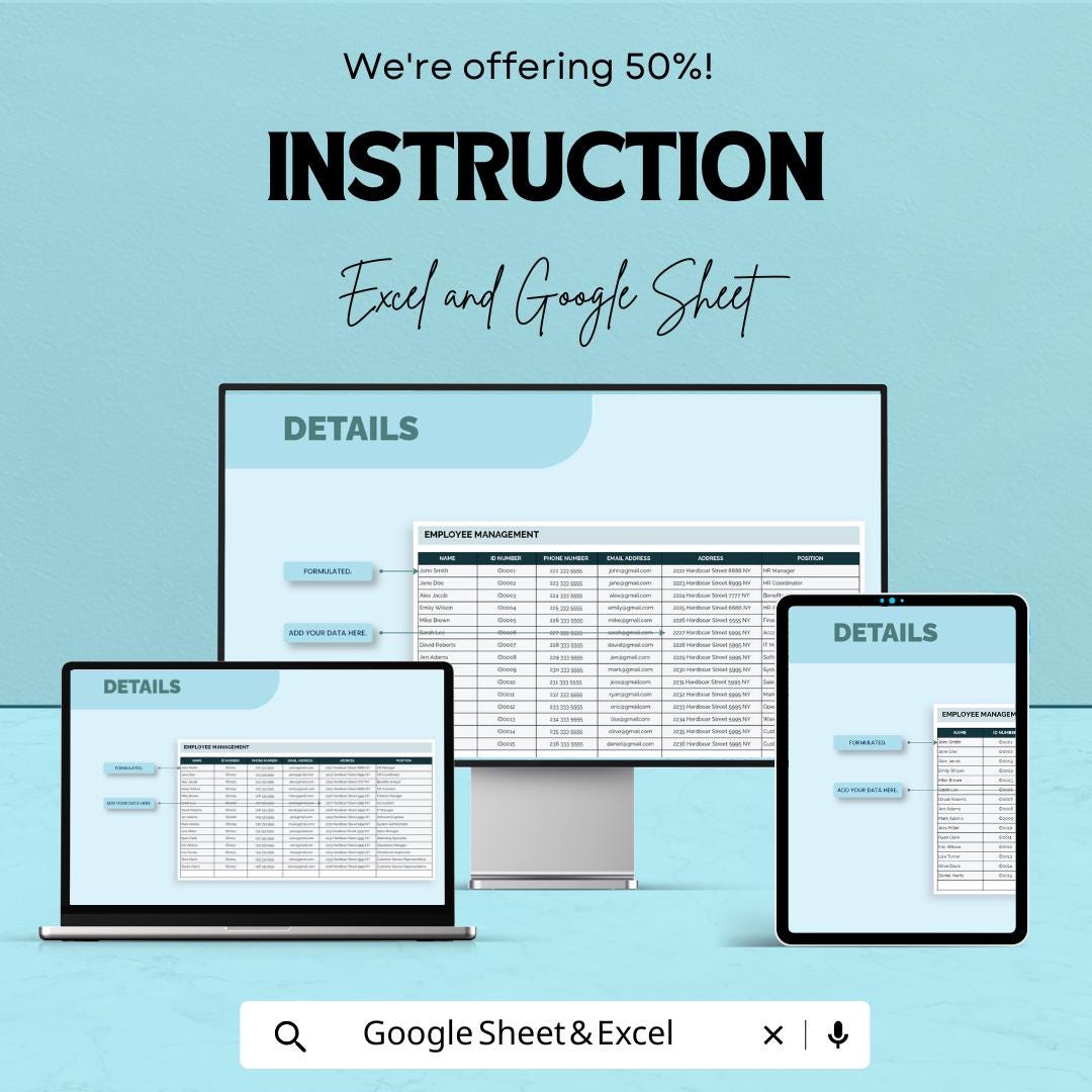 Performance Management Calculator Sheet | Excel & Google Sheet | Employee Evaluation Template | Performance Metrics Tracker | HR Template
