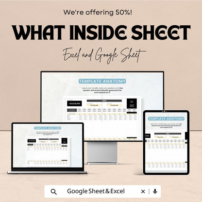 Operations Facility Budget Tracking Sheet - Excel & Google Sheets Template for Budget Management and Expense Tracking