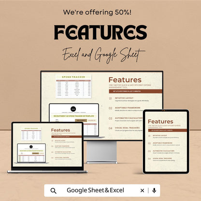 Recruitment Ad Spend Tracker HR Template | Excel & Google Sheets Hiring Budget Spreadsheet | HR Expense Tracker | Recruitment Cost Tracker