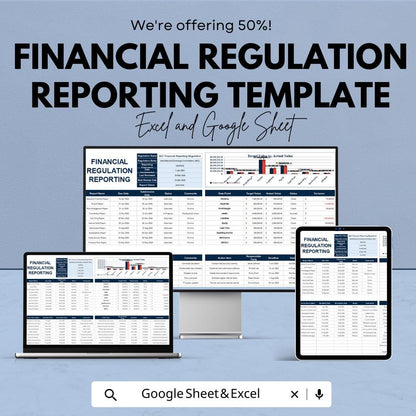 Financial Regulation Reporting Template | Regulatory Reporting Sheet | Finance Audit Documentation Tool