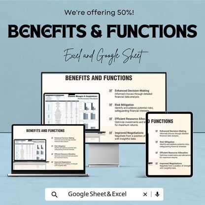 Finance Mergers & Acquisitions Performance Analysis Template | Financial Metrics, Target Comparison, and KPI Dashboard