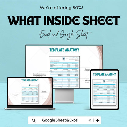 Rental Profit and Loss Template for Excel & Google Sheets | Property Income Expense Tracker | Real Estate PL Statement