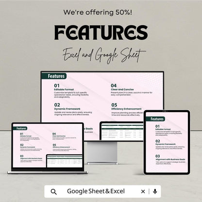 Plan Operation Sheet - Excel & Google Sheets Template for Efficient Planning and Management