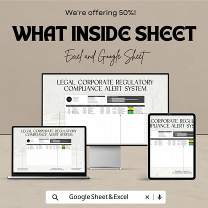 Corporate Contract Tracker Template, Legal Contract Management System, Law Office Contract Organizer, Excel & Google Sheets Contract Tool