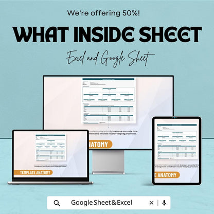 Organizational Operation Template | Business Operations Planner | Workflow and Structure System | Excel & Google Sheets