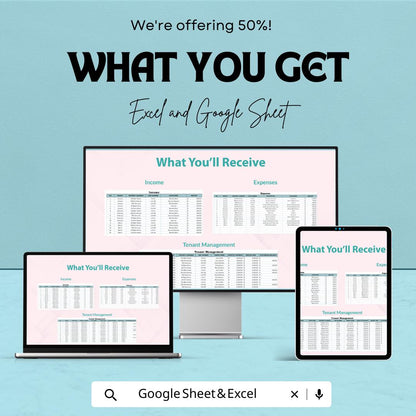 Rental Property Income and Expenses Template | Excel & Google Sheets Rental Tracker | Landlord Spreadsheet | Rental Income Expense Tracker