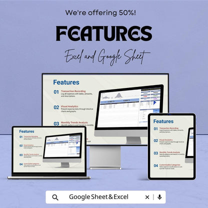 Finance Expense Tracker Spreadsheet | Expense Tracking and Analysis Template | Budget Expense Tracker | Finance Dashboard