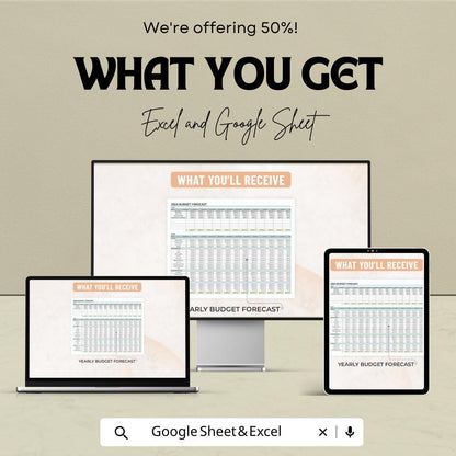 Startup Budget Forecast Spreadsheet | Google Sheets & Excel Template | Business Budget Planner | Expense Tracker | Financial Forecast Tool