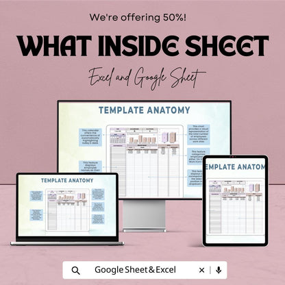 Employee Tracker Template Excel Google Sheets, HR Employee Management Spreadsheet, Workforce Tracker Dashboard, Staff Record Tracker