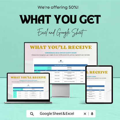 Monthly Real Estate Timesheet Template | Real Estate Agent Time Tracker | Excel & Google Sheets | Agent Work Log