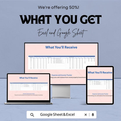 Rental Property Expense Tracker Sheet – Excel and Google Sheet Template to Track Income & Expenses