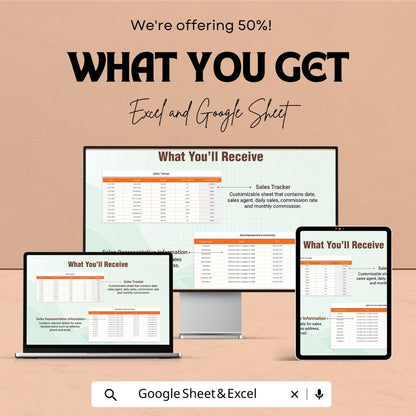Sales Monthly and Quarterly Commission Comparison Template | Sales Commission Tracker Excel | Google Sheets Commission Report |