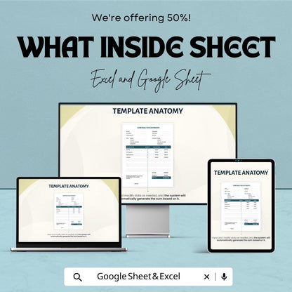 Simple Contractor Estimate Template | Editable Construction Quote Form | Service Cost Breakdown | Work Estimate Sheet