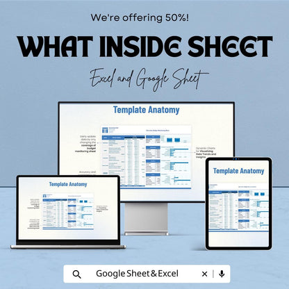 Education Budget Monitoring Sheet Template | School Budget Tracker | Education Expense Monitoring | Academic Finance Dashboard