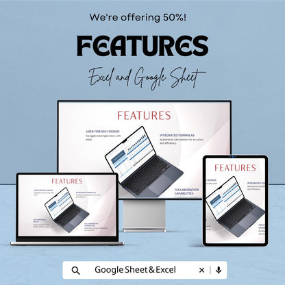 Cashflow Forecast Template Excel & Google Sheets | Monthly Cash Flow Planner | Business Budget Spreadsheet | Financial Planning Template