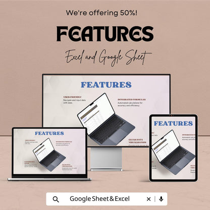 E-commerce Financial Projection Model Template | Business Forecast | Online Store Revenue Planner | Cash Flow & Profit Projection sheet