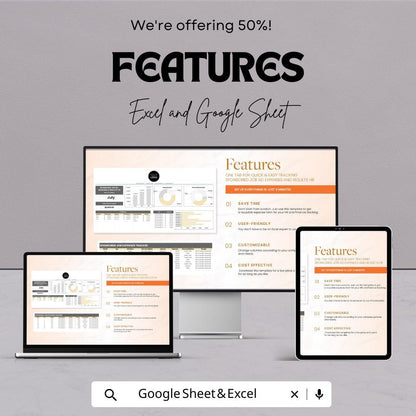 Sponsored Job Ad Expenses and Results HR Template | Excel & Google Sheets | Recruitment Cost Tracker | Hiring Performance Report