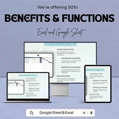 Operations Project Scope Management Template | Scope Planning Tracker | Excel & Google Sheets