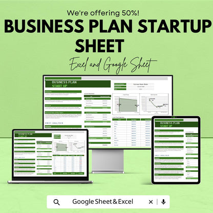 Business Plan Startup Template for Entrepreneurs | Startup Plan | Financial Projections, SWOT, Cash Flow, and Marketing Strategy