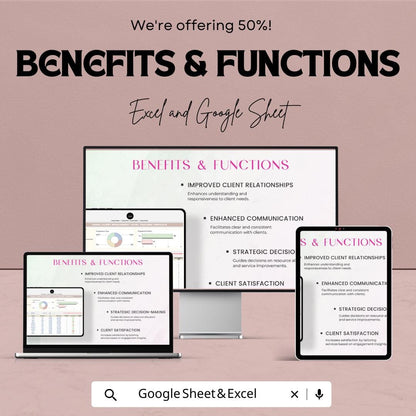 Legal Client Engagement Level Tracker Template | Law Firm Client Management Spreadsheet | Excel & Google Sheets | Attorney CRM Tracker