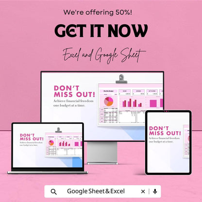 Monthly Budget Planner Sheet | Expense Tracker Template | Excel & Google Sheets | Financial Planning Tracker | Budget Spreadsheet for 2023
