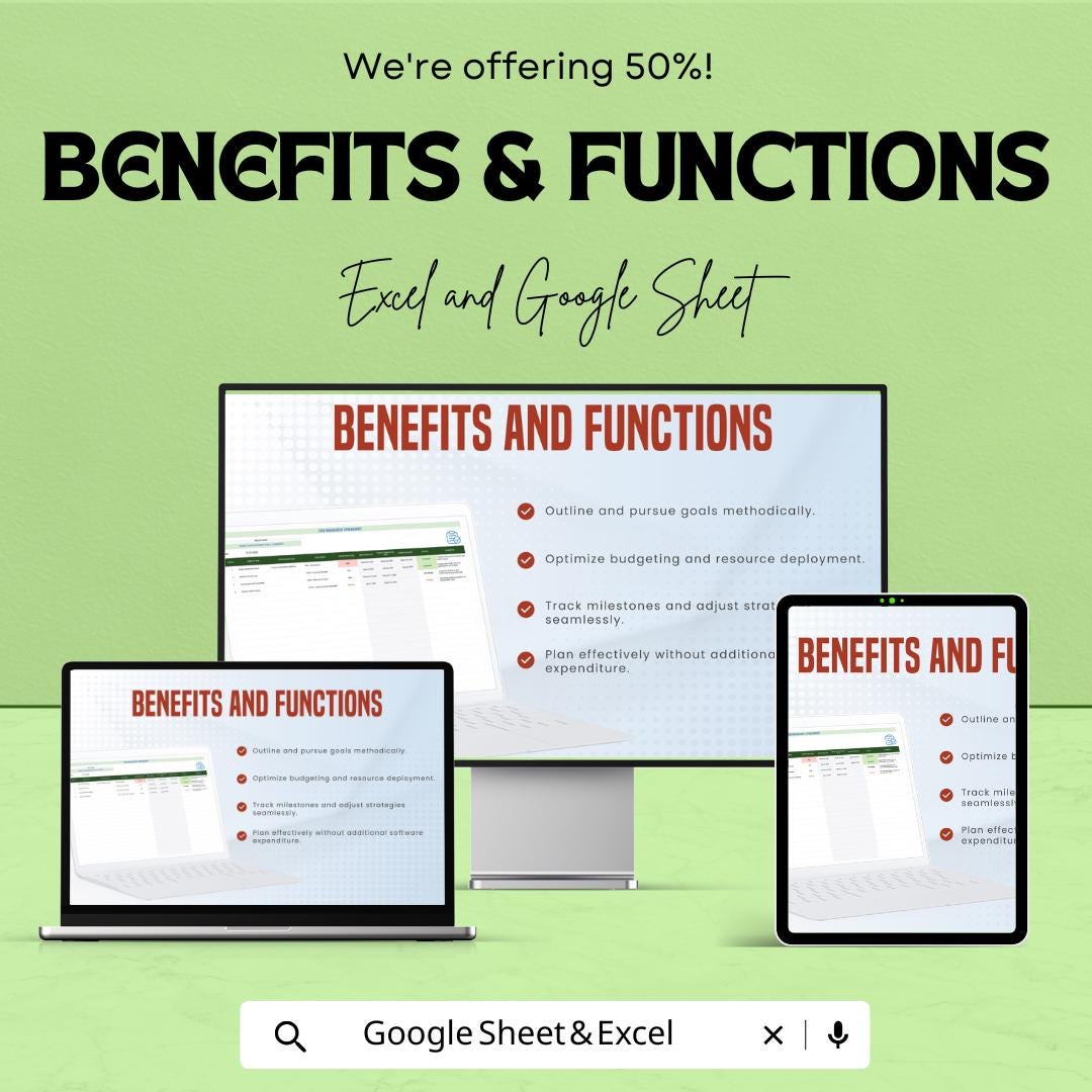 Task Management Spreadsheet | Excel & Google Sheet Template | Efficient Task Organizer | Project Tracking Spreadsheet