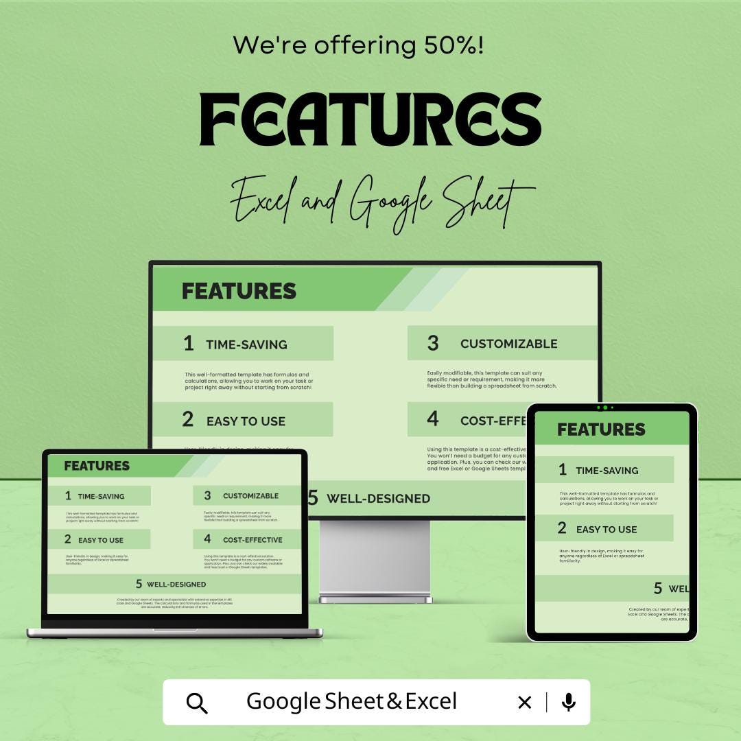 IT Rolling Forecast Sheet Template, Financial Forecast Spreadsheet, Business Budget Dashboard, Cash Flow Forecast, Excel Google Sheets
