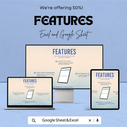 Simple Class List Template | Google Sheets & Excel | Student Tracker | Attendance Sheet | Teacher Planner | Digital Download