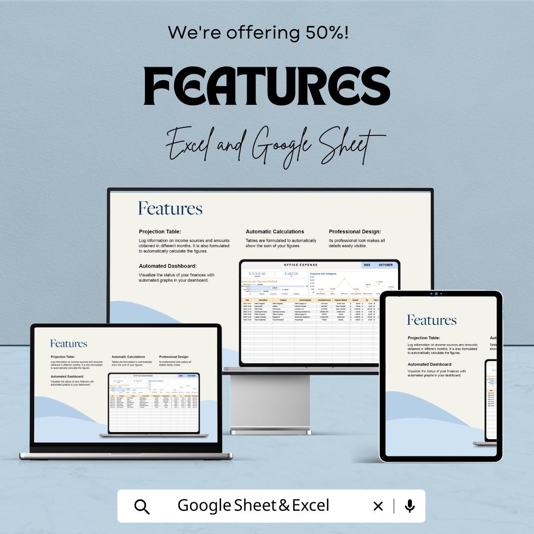 Education Revenue Projection Template | Automated Dashboard | Income Grants Donations Tracker | Financial Projection Template