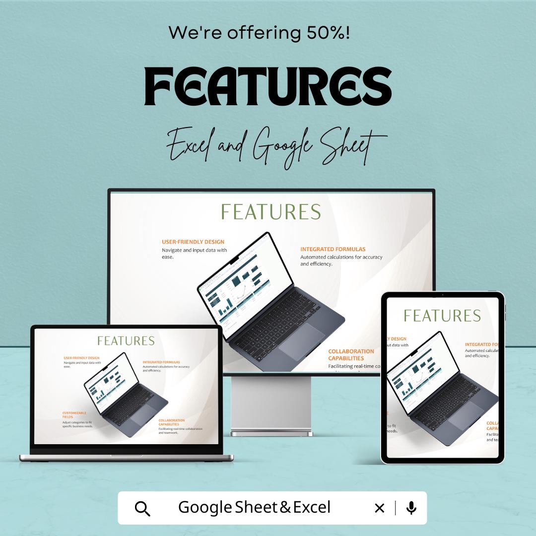 Balance Sheet Template Excel and Google Sheet | Financial Reporting Spreadsheet | Business Accounting Dashboard | Simple & Editable