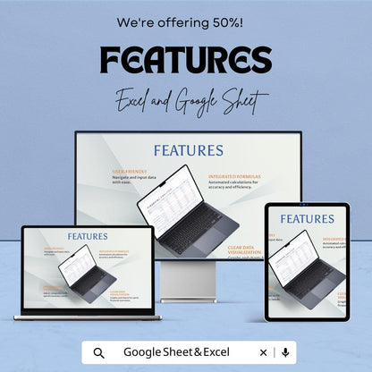 Financial Analysis Sheet for Excel and Google Sheets | Budgeting, Forecasting & Financial Planning Tool | Editable and User-Friendly