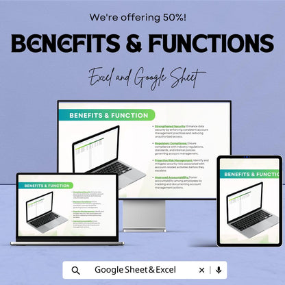 Account Transaction Analysis Template | Excel & Google Sheets | Financial Analysis Spreadsheet | Account Reconciliation Tracker