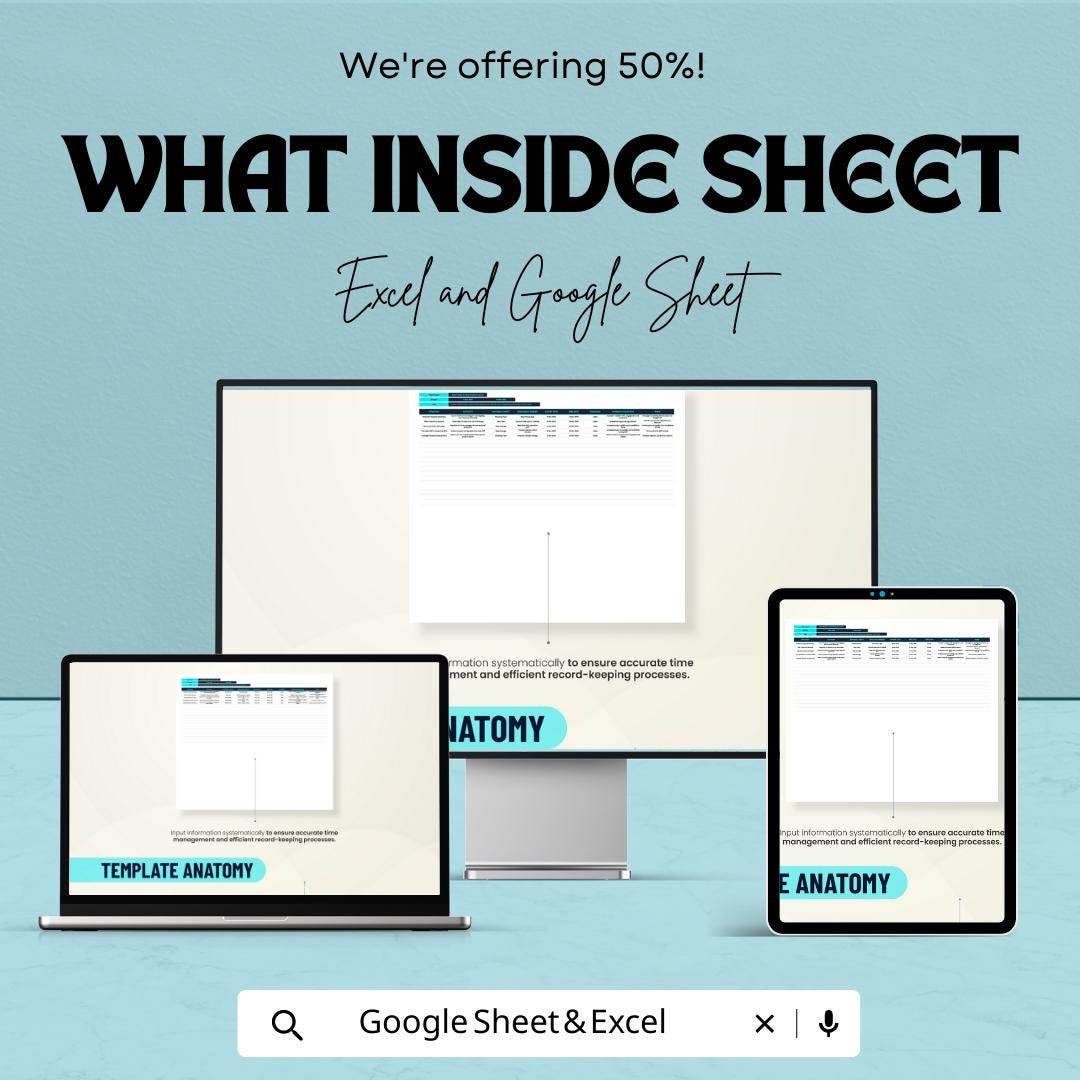 Operation Planning Template, Business Operations Plan, Project Strategy Spreadsheet, Task & Resource Planner, Excel Google Sheets
