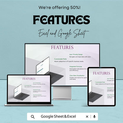 Blank Commercial Invoice Template | Google Sheets & Excel | Editable Business Invoice | Printable Invoice Form | Customizable Billing Sheet