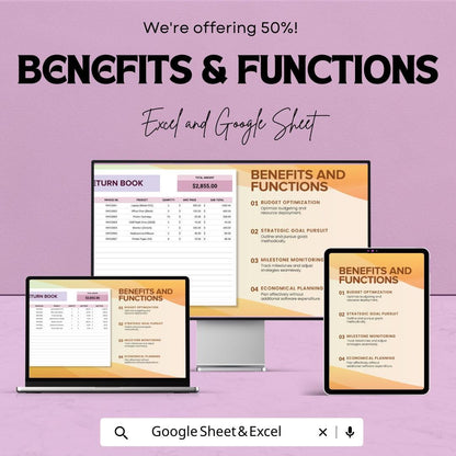 Purchase Return Book Template | Purchase Return Register | Business Accounting Log | Inventory Return Tracker