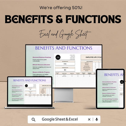 Employee Life Cycle Feedback Tool HR | Employee Experience Tracker | HR Feedback System | Excel & Google Sheets