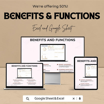 Expense Planner Sheet | Budget Tracker Excel and Google Sheet Template for Personal Finance | Budgeting & Expense Management Tool
