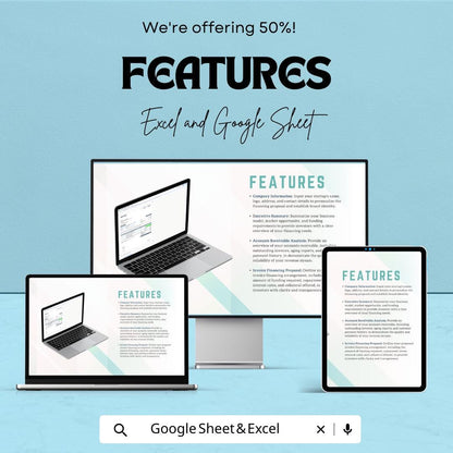 Invoice Financing Template - Excel & Google Sheets - Streamlined Invoice Financing for Startups