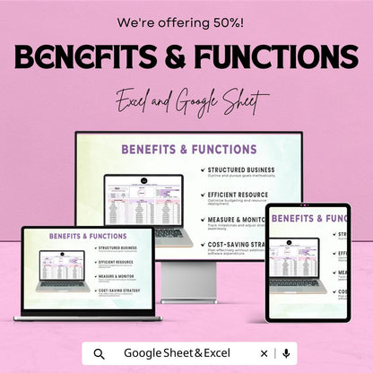 Marketing Annual Budget Planner Sheet | Financial Planning Template | Budget Allocation Excel & Google Sheets | Business Strategy Tool