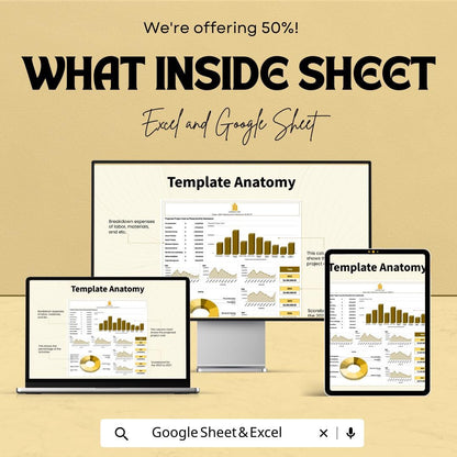 Projected Project Cost Tracker | Phase-Wise Budget Dashboard | Excel and Google Sheets | Construction & Project Expense Planner