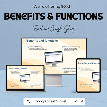 Project Completing Tracker Template, Project Progress Tracker, Completion Log Spreadsheet, Project Management Tracker
