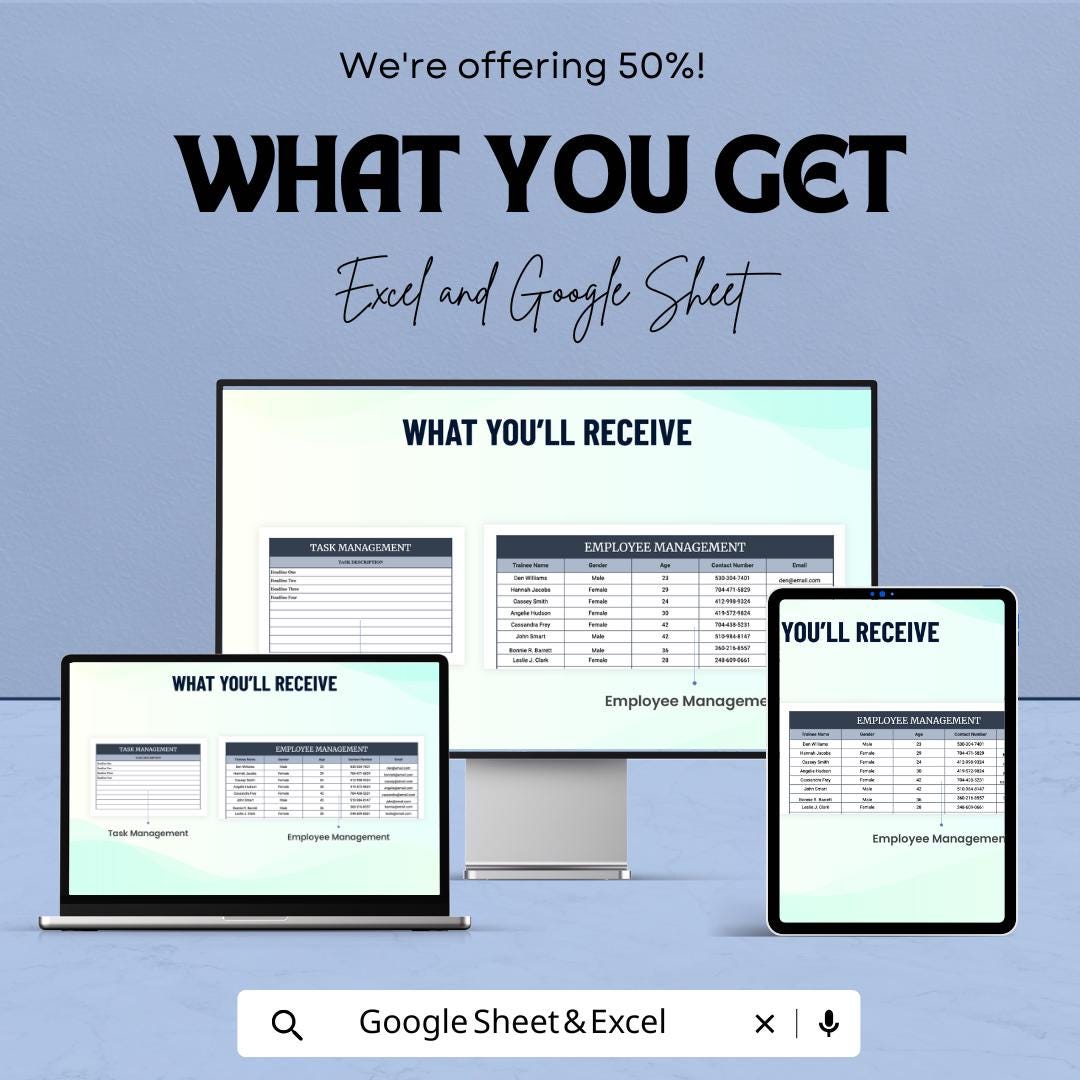 Yearly Project Management Gantt Chart Template | Excel & Google Sheets Project Planner | Annual Timeline Tracker | Task Schedule Spreadsheet