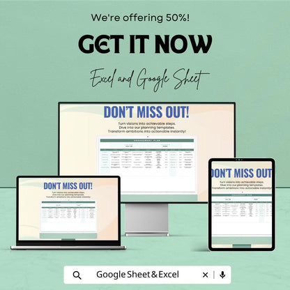 Engagement Plan Template | Business Strategy Planner | Marketing Campaign Tracker | Project Management Spreadsheet | Editable Planning Tool