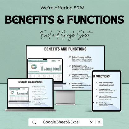 Account Organization Template | Account Management Tracker | Dashboard & Account Status Sheet | Account Log and Reporting
