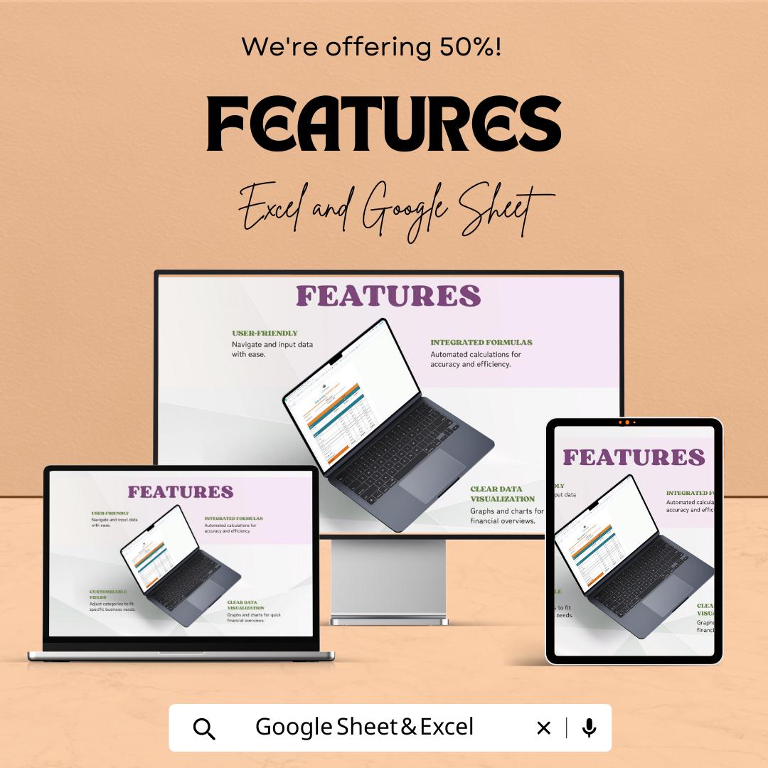 Real Estate Property Sheet Template | Excel & Google Sheets | Rental Property Tracker | Property Management Spreadsheet