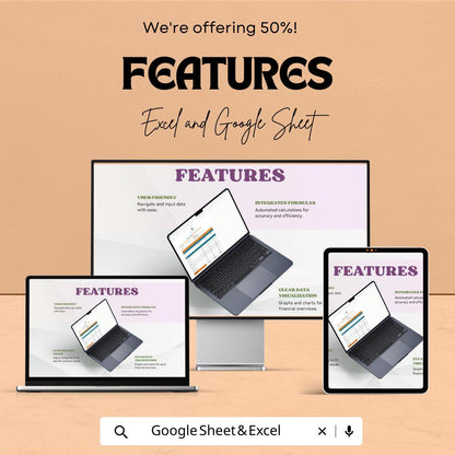 Real Estate Property Sheet Template | Excel & Google Sheets | Rental Property Tracker | Property Management Spreadsheet