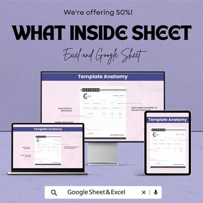 Machinery Repair Estimate Template Excel | Equipment Repair Quote Sheet | Service Estimate Invoice | Maintenance Cost Calculator
