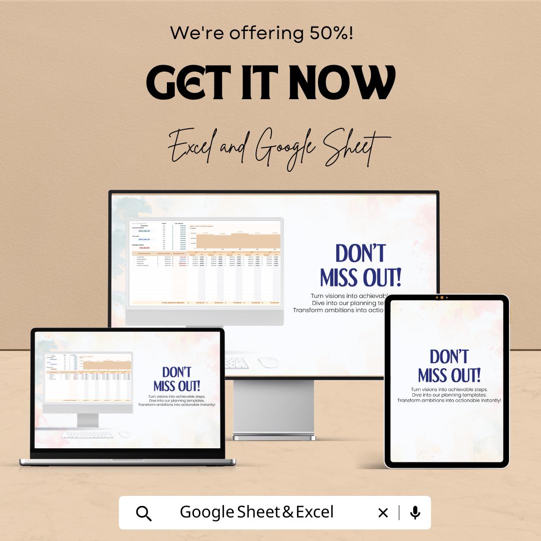 Ad Spend Allocation Model Advertising Template | Marketing Budget Spreadsheet | Ad Budget Planner | Advertising Spend Tracker
