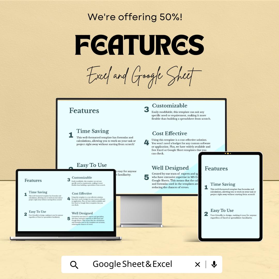 Radial Chart Template | Excel & Google Sheets | Spider Chart | Data Visualization sheet | Performance Analysis Chart | Printable Dashboard