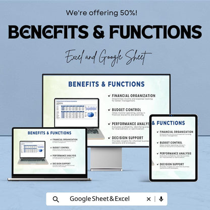 Small Business Income and Expenses Spreadsheet Template | Income Expense Tracker | Business Budget Worksheet | Finance Tracker